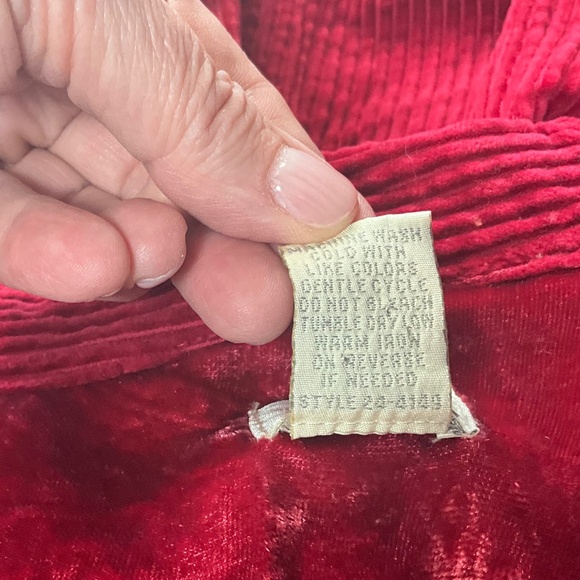 J. Jill Pink Oversized Corduroy Crushed Velvet Jean Jacket Preppy Layer Artsy S - Picture 10 of 11